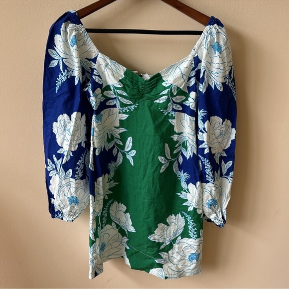 NWT Farm Rio linen-blend mini dress - Picture 7 of 9